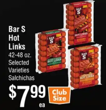 Smart & Final Bar S Hot Links offer