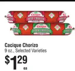 Smart & Final Cacique Chorizo offer