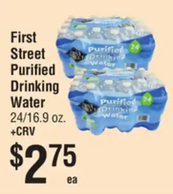 Smart & Final First Street Purified Drinking Water offer