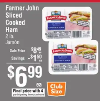 Smart & Final Farmer John Sliced Cooked Ham offer