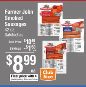 Smart & Final Farmer John Smoked Sausages offer