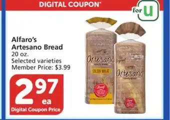 Albertsons Alfaro's Artesano Bread offer