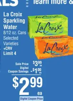 Smart & Final La Croix Sparkling Water offer