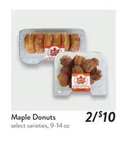 Fresh Thyme Maple Donuts offer