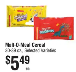 Smart & Final Malt-O-Meal Cereal offer