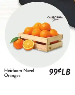 Fresh Thyme Heirloom Navel Oranges offer