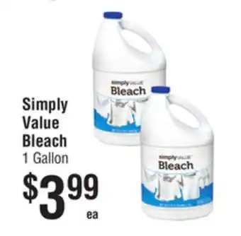 Smart & Final Simply Value Bleach offer