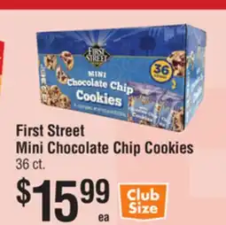 Smart & Final First Street Mini Chocolate Chip Cookies offer