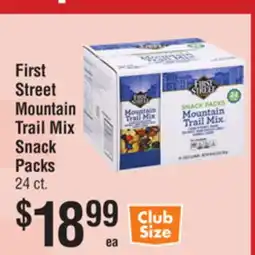 Smart & Final First Street Mountain Trail Mix Snack Packs offer