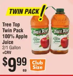 Smart & Final Tree Top Twin Pack 100% Apple Juice offer