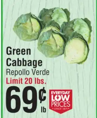 Smart & Final Green Cabbage offer