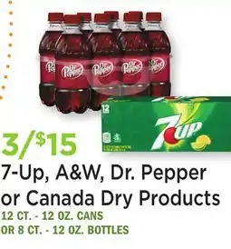 Heinen's 7-Up, A & W, Dr. Pepper or Canada Dry Products offer