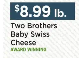 Heinen's Two Brothers Baby Swiss Cheese offer