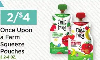 Heinen's Once Upon a Farm Squeeze Pouches offer