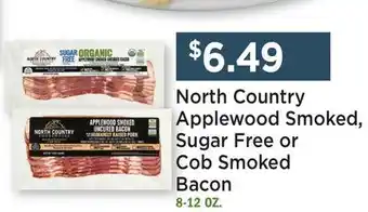 Heinen's North Country Applewood Smoked, Sugar Free or Cob Smoked Bacon offer