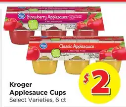 Food 4 Less Kroger Applesauce Cups offer