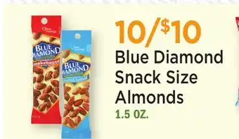 Heinen's Blue Diamond Snack Size Almonds offer