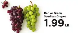 Food 4 Less Red or Green Seedless Grapes offer