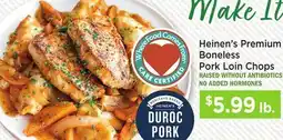 Heinen's Heinen's Premium Boneless Pork Loin Chops offer