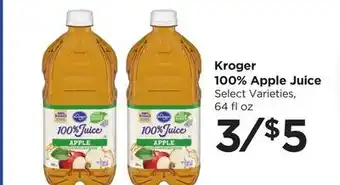 Food 4 Less Kroger 100% Apple Juice offer