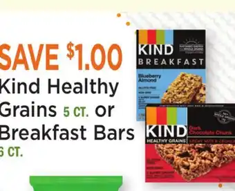 Heinen's Kind Healthy Grains 5 CT. or Breakfast Bars 6 CT offer