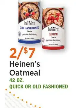 Heinen's Heinen's Oatmeal offer