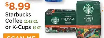 Heinen's Starbucks Coffee 11-12 OZ. or K-Cups 10 CT offer