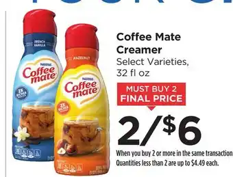 Food 4 Less Coffee Mate Creamer offer