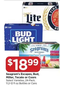 Food 4 Less Seagram's Escapes, Bud, Miller, Tecate or Coors offer