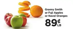 Food 4 Less Granny Smith or Fuji Apples or Navel Oranges offer