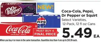 Food 4 Less Coca-Cola, Pepsi, Dr Pepper or Squirt offer