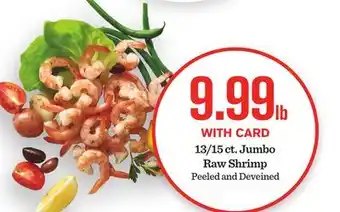 Mariano's 13/15 ct. Jumbo Raw Shrimp offer