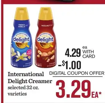 Mariano's International Delight Creamer offer