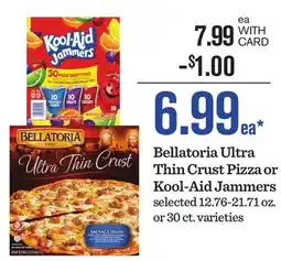 Mariano's Bellatoria Ultra Thin Crust Pizza or Kool-Aid Jammers offer