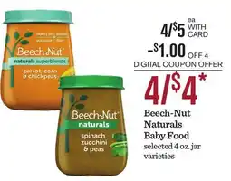 Mariano's Beech-Nut Naturals Baby Food offer