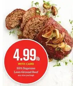 Mariano's 93% Supreme Lean Ground Beef offer