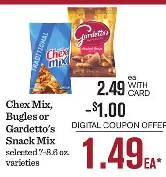 Mariano's Chex Mix, or Gardetto's Snack Mix offer