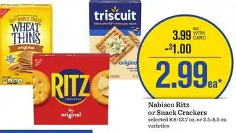 Mariano's Nabisco Ritz or Snack Crackers offer