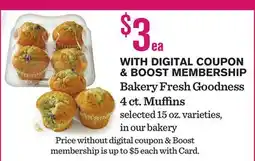 Mariano's Bakery Fresh Goodness 4 ct. Muffins offer