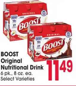 Jewel-Osco BOOST Original Nutritional Drink offer