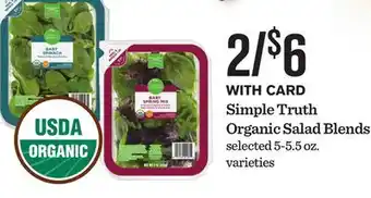 Mariano's Simple Truth Organic Salad Blends offer