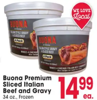 Jewel-Osco Buona Premium Sliced Italian Beef and Gravy offer