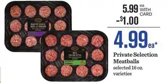 Mariano's Private Selection Meatballs offer