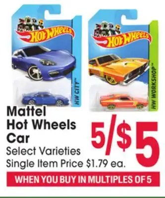 Jewel-Osco Mattel Hot Wheels Car offer