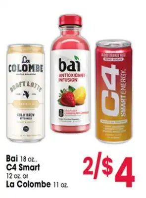 Jewel-Osco Bai 18 oz., C4 Smart 12 oz. or La Colombe 11 oz offer