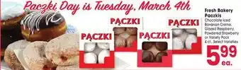 Jewel-Osco Fresh Bakery Paczkis offer