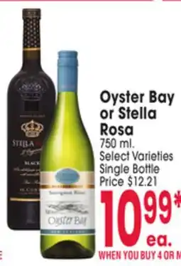 Jewel-Osco Oyster Bay or Stella Rosa offer