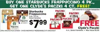 Jewel-Osco Starbucks Frappuccino offer