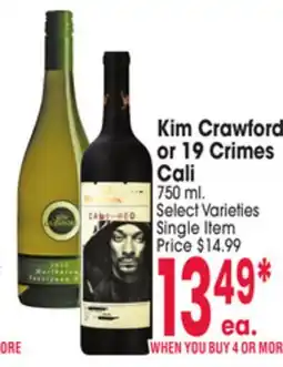 Jewel-Osco Kim Crawford or 19 Crimes Cali offer