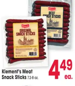 Jewel-Osco Klement's Meat Snack Sticks offer